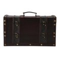 thumbnail image 2 of Caja De Vino De Madera, Caja Para Botellas De Vino, Diseño De Almacenamiento Doble, Forma De Equipaje De Moda, Soporte Retro Para 2 Botellas De Vino Para Colección, 2 of 7