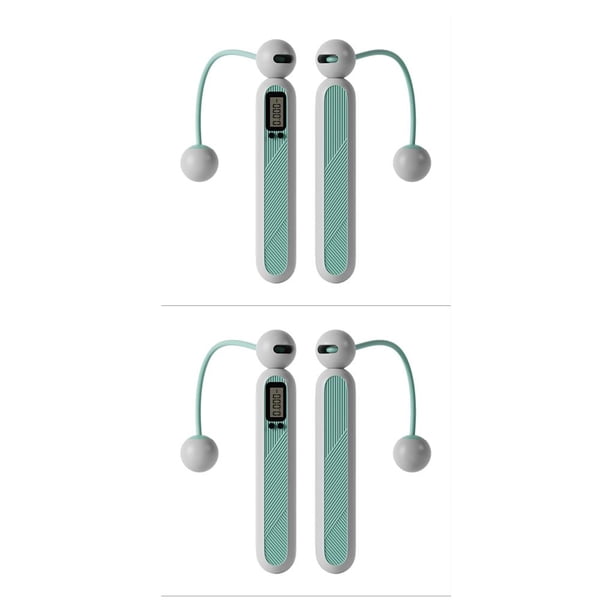 Soidarity 1 par de velocidades de salto electrónico, pantalla de contador de cuerda de saltar, entrenamiento de conteo inalámbrico para Azul 2piezas