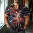 thumbnail image 5 of JGNGSHN Men's American Flag Hawaiian Shirts Patriotic 4th July Shirt Short Sleeve Button Down T-Shirts Casual Summer Stars Stripes Printed Beach Shirt, 5 of 11