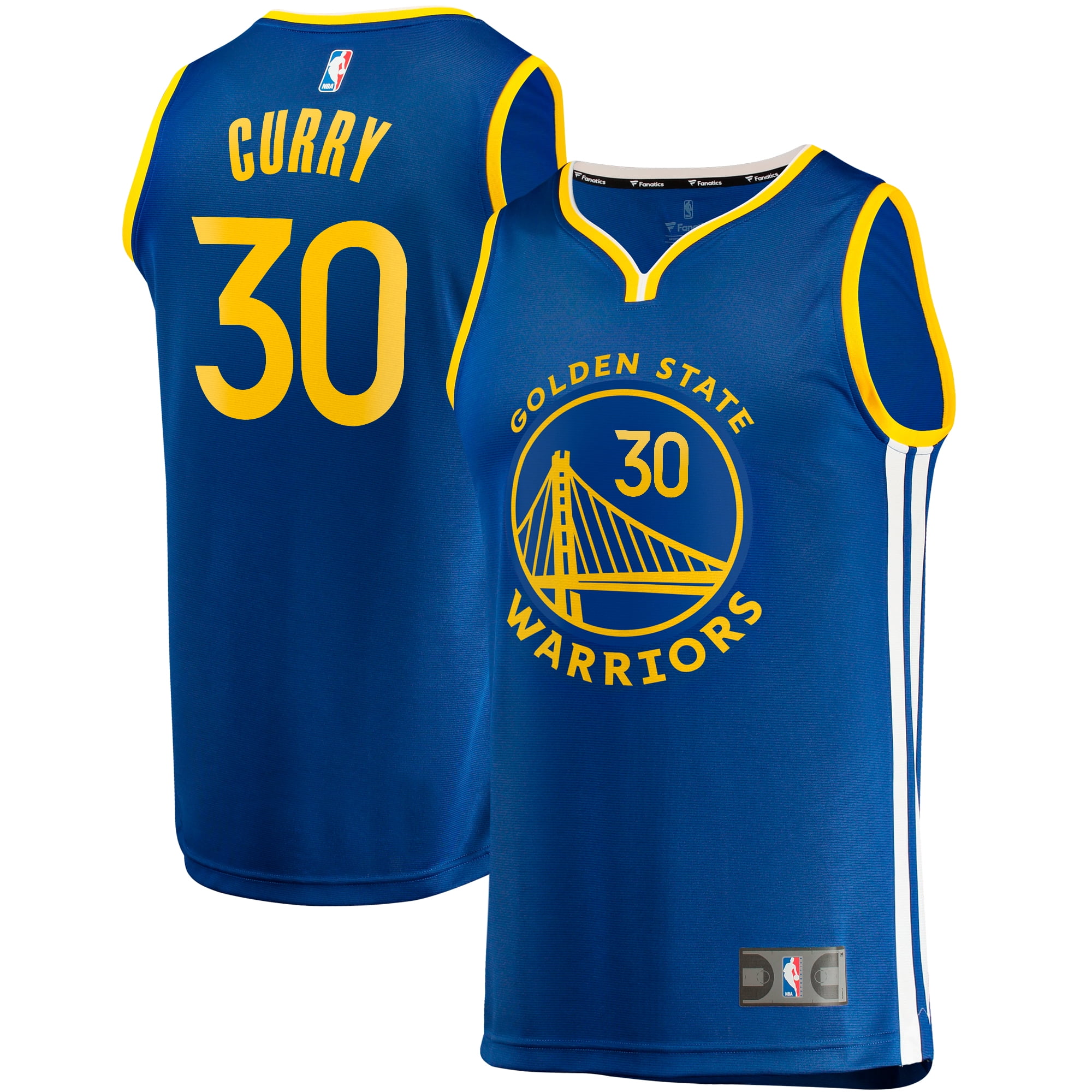 Youth Fanatics Stephen Curry Royal Golden State Warriors Fast Break Replica Jersey - Icon Edition