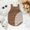thumbnail image 3 of Bagilaanoe Newborn Easter Clothes Baby Girl Knit Rompers Rabbit Sleeveless Bodysuits 3M 6M 9M 12M 18M 24M Infant Ribbed One Piece Jumpsuit, 3 of 7