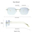 thumbnail image 4 of LifeArt Pure Titanium Frame Glasses/Blue Light Blocking Reading Glasses, Reduce Eyestrain, Stylish for Men and Women(Gold,+2.00 Magnification), 4 of 5