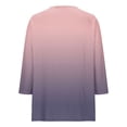 thumbnail image 5 of Dxzfnsa Blouses for Women Dressy Casual Womens 3/4 Sleeve Sweater Tops Round Neck Tunic Blouses Dressy Pullover T Shirts for Business Casual Work S-3XL, 5 of 9