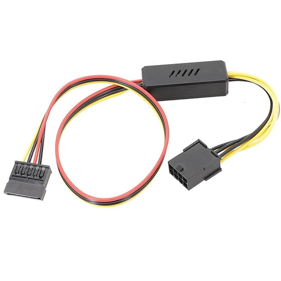 Jesscasday 8PIN to Sata Hard Drive Power Supply Cable Sata Power Adapter Cable With Voltage Reduction Converter Board