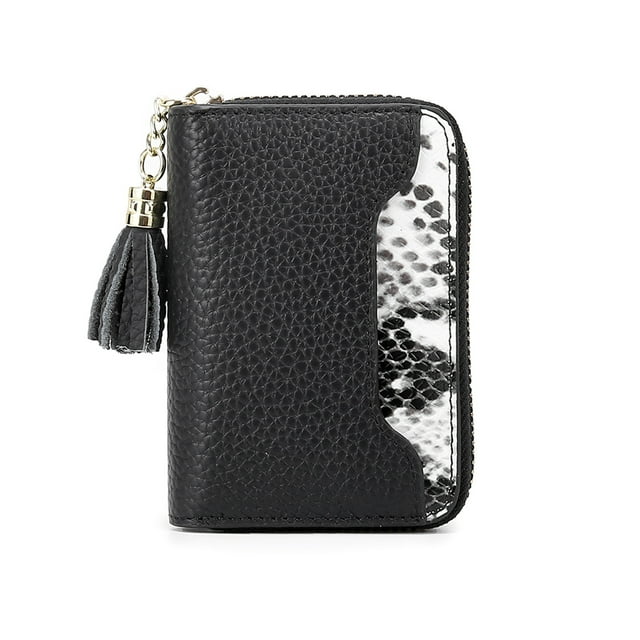 MFFOR Credit Card Holder for Women, Leather RFID Blocking Card Cases