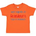 thumbnail image 3 of Inktastic What Happens at Grandma's Boys or Girls Toddler T-Shirt, 3 of 5