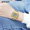 thumbnail image 5 of Sanda Super Slim Men's Watches Top Brand Luxury Digital Watch Fashion Waterproof Wristwatch Male Clock Relogio Masculino 6017 - Digital Wristwatches, 5 of 6
