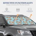thumbnail image 4 of Balery 2 Piece Turtles And Corals Car Windshield Sun Shade|Foldable Front Windshield Shade for Car Front Window for Most Sedans SUV Truck-, 4 of 7