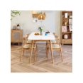 thumbnail image 3 of Solid Wood Stone Plate Dining Tables and Chairs Set White Wax Wood Color Modern Household Small Apartment Restaurant DiningTable My Lux Decor Round, 3 of 18
