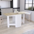 thumbnail image 2 of White/Macadamia 3 - Form Expandable Folding Table | Meets Different Functional Scenarios | Offers a Spacious and Compact Option, 2 of 4