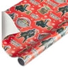 Plus Mark 40" Mandalorian The Child Red Christmas Wrapping Paper with Cutlines (60 Sq. ft., 1-Roll)