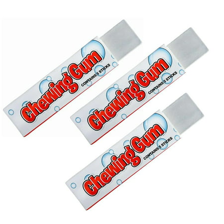 Shock Chewing Gum for Practical Joke Pack of 3 By