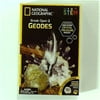 NATIONAL GEOGRAPHIC Break Open 2 Geodes Science Kit – Includes Goggles, Detailed Learning Guide and Display Stand - Great STEM S