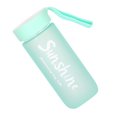 thumbnail image 1 of Cateissary Taza de agua mate de plástico cuadrado transparente de 550ml, taza para deportes acuáticos de zumo frío para exteriores con cuerda de leche Teteras Verde Cateissary HA004301-04, 1 of 1