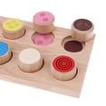 thumbnail image 4 of Wooden Montessori Feeling Match Game Toy w/ Colorful Cylinders for, 4 of 8