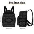 thumbnail image 2 of BANDANA BLACK GRAY Small Backpack Cute Mini Backpacks For Woman Lightweight Daypacks, 2 of 8