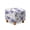 Daisy Floral Print Violet White, variant on SCRAWLGOD Rose Marble Print Pink Blue Square Ottoman Covers, Removable Ottoman Slipcover, Square Footstool Protector Covers Stretch Stool Cover Rectangular with Elastic Bottom