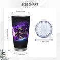 thumbnail image 4 of Saiise Geometry Dash Print Tumbler 20 Oz Stainless Steel Vacuum Insulated with Straw Coffee Cup for Home,Office,Outdoor Works Great for Ice Drinks and Hot Beverage, 4 of 8