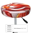 thumbnail image 4 of Disketp Red Sun Flame Fox Funda Redonda para Taburete, Funda de Cojín para Silla de Bar Suave y Elástica-14 inch, 4 of 7