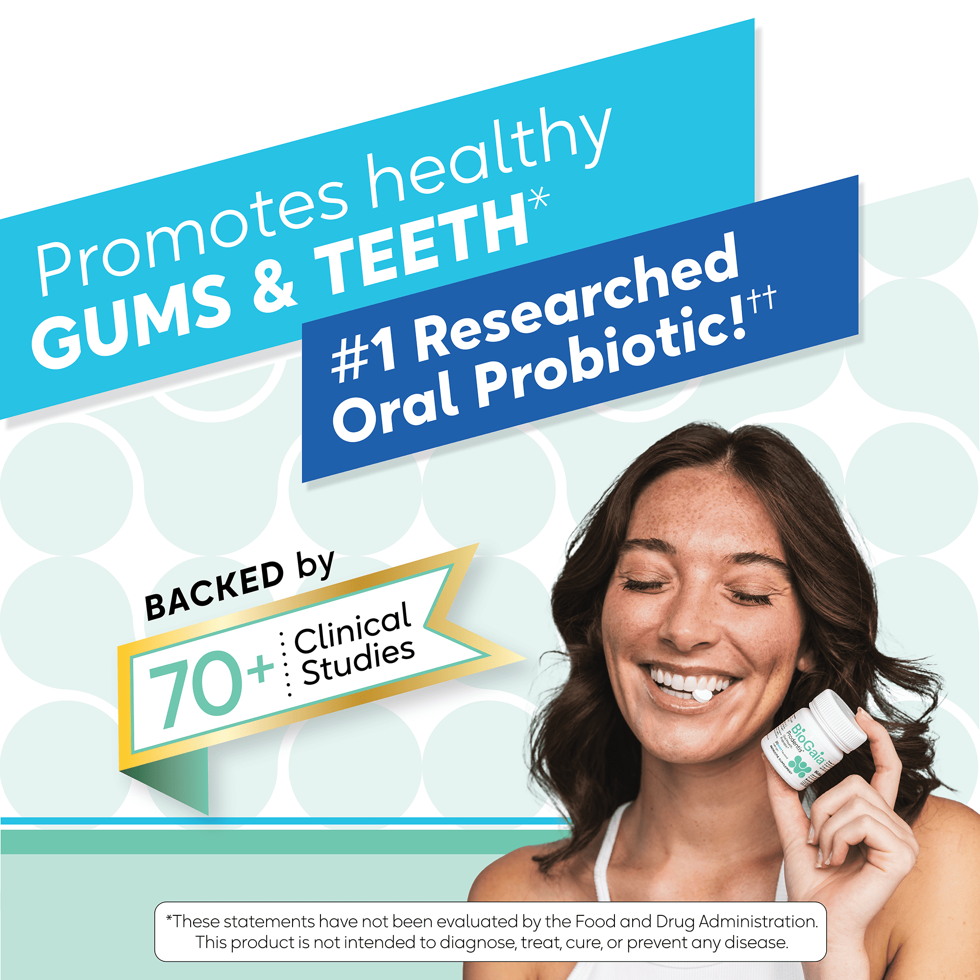 BioGaia Prodentis 3-Pack Bundle | Oral Probiotics | Promotes Healthy Gums & Teeth | Defends Against Bad Breath & Dental Problems | Improves Oral Health | Mint Flavored Dental Probiotic Lozenge