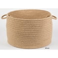 thumbnail image 2 of Rhody Rug  Woolux Braided Wool Basket Tan, 2 of 5