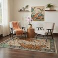 thumbnail image 5 of GENIMO 2'x7' Wildlife Inspired Animal Print Runner Rug, Machine Washable Non Slip Low Pile Hallway Runner Rug for Kitchen Laundry Room, Warm Beige, 5 of 7