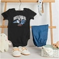 thumbnail image 3 of Popeye North Carolina State Cartoon Romper Boys or Girls Infant Baby Brisco Brands NB, 3 of 6