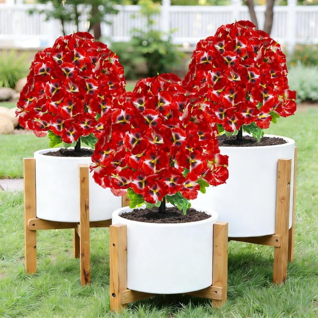 Artificial Butterfly Orchid Simulation Flower Ground Insertion for Wedding Garden Outdoor Decoration, Realistic Fake Plant with Easy Assembly and Maintenance-Free, Ideal Gift