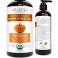 thumbnail image 7 of Velona Pumpkin Seed Oil USDA Certified Organic - 16 oz | 100% Pure and Natural Carrier Oil | Unrefined, Cold Pressed | Cooking, Face, Hair, Body & Skin Care, 7 of 7