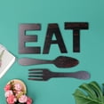 thumbnail image 6 of Carolilly EAT Sign for Kitchen Decor, Rustic Fork and Spoon Wall Art Wood Sign, 6 of 7