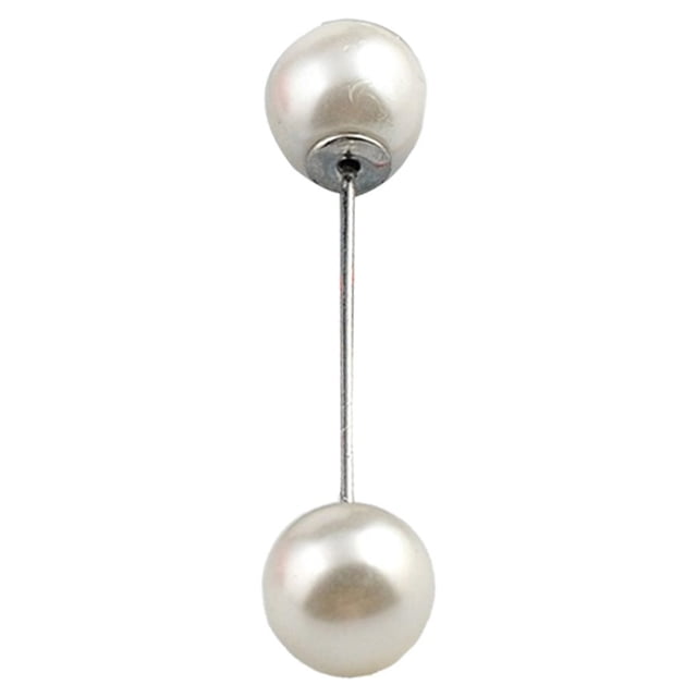 Pearl Broche Moda Esmalte Pines Estética Joyería Sola Decoraciones de solapa Valentín Día Para Mujer Accesorios Perlas para manualidades Blanco / Corta Vogacara AP008831-03