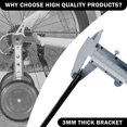 thumbnail image 4 of Dsseng Bicycle Training Flash Wheels  Children‘s Bike Stabilizers Support Wheels Bike Steel Frame for 12 14 16 18 20 inch Kids Riding Safety Equipment, 4 of 5