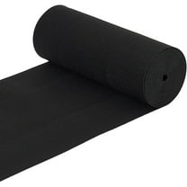 3.3 Yard Flat Elastic Band - 6 Inch Wide Black Heavy Stretch Knit for Sewing & Garment Projects Black