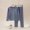 Grey, variant on FJHNGBDH Girls Pajamas Set Solid Color Kids Boys Warm Plus Baby Big Children'S Long Sleeve Round Neck Pjs 2-Piece Sleepwear 18-24 Months