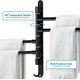 thumbnail image 1 of Swivel Towel Ra Swivel Wall Mounted Towel Ra With 4 Arms 180 Rotation Towel Bars With Hooks For Kitchen Balcony Bathroom, 1 of 3