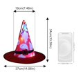 thumbnail image 3 of Less Than 5 Party Light-up Decoration Halloween Hat Witch Hat Scene Layout LED Lights String Hat Party Witch Hat, 3 of 6