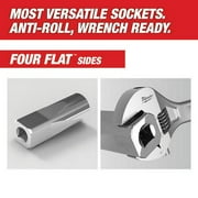 Milwaukee Tool 47pc 1/2 Drive Metric and SAE Ratchet and Socket Set with FOUR FLAT Sides