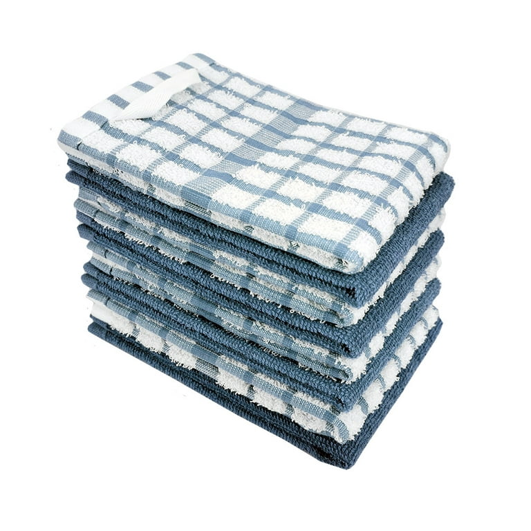 Kitchen Towels 8 Pack - Dish Towels and Dish Cloths - Hand Towel and  Dishcloths Set