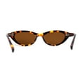thumbnail image 4 of Womens Classic Mod Soft Cat Eye Plastic Sunglasses Tortoise Brown, 4 of 4