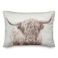 thumbnail image 2 of Creative Products Sepia Bull 20 x 14 Spun Poly Pillow, 2 of 3