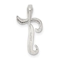thumbnail image 3 of Sterling Silver T Initial Pendant Necklace, Textured Letter Charm for Women or Unisex, Personalized Capital Monogram Jewelry, Minimalist Alphabet Accessory, Fashion Style for Self Expression, 3 of 6