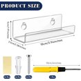 thumbnail image 2 of WTTUOAM 8 Pack Vinyl Record Wall Mount, Acrylic Album Record Shelf, Vinyl Record Display Holder Stand Racks Storage for LP, CD, Card Collection, Magazine in Office, Home, 2 of 6