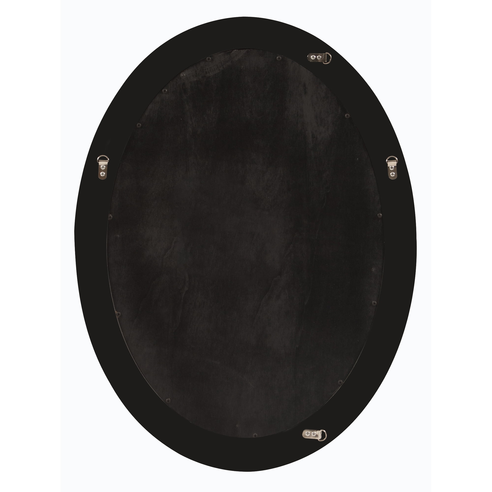 Tyler Dillon Oval Chocolate Brown Wood Framed George Wall Mirror