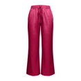 thumbnail image 4 of bovemsi Wide Leg Pants for Women Elastic Casual Trousers Pink Summer Outfits for Women XXL, 4 of 5