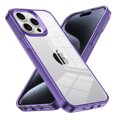 thumbnail image 2 of for iPhone 11 Pro Max Crystal Clear Case [Anti-Yellowing] Anti-Scratch Transparent Hard Back and Flexible Edge [Military Grade Drop Protection] Shockproof Phone Cover for iPhone 11 Pro Max, Darkpurple, 2 of 8