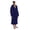 Navy, variant on Hooded Men's Robe, Terry Cover Up Robe for Women, NAVY, 2XL/3XL