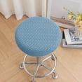 thumbnail image 2 of Aihimol Round Stool Cover 12-14" Round Seat Covers for Bar Stools,Luxurious Fabric Stretchable,Washable Jacquard Dustproof Stool Seat Slipcover (Light Blue), 2 of 6