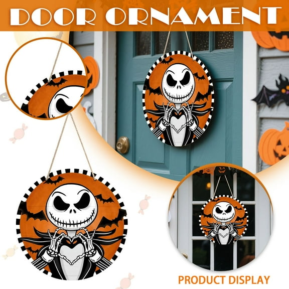 Halloween Nightmare Before Christmas Door Sign, Halloween Decorations, Halloween Decorations Outdoor, Halloween Party Decorations, Horror Decors