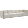 thumbnail image 1 of Meridian Furniture Quincy Canapé Modulaire en Velours Crème, 1 of 13