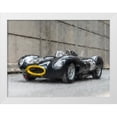 thumbnail image 2 of Stephen Chambers 32x25 White Modern Wood Framed Wall Art Titled - Jaguar D Type 1, 2 of 6